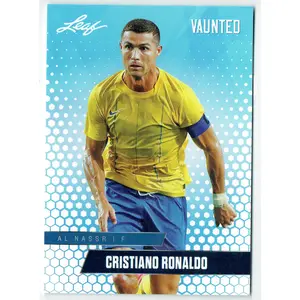 Mint Cristiano Ronaldo 2024 Leaf Vaunted 3V Debut Collection Trading Card