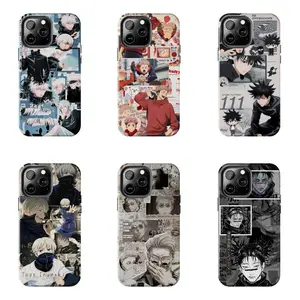 Jujutsu Kaisen Gojo Yuji Megumi Toge Nanami Choso Case for iPhone 17-7 Pro Max Plus & Samsung Galaxy S25-S21 Ultra Plus - JJK Manga Collage Aesthetic Phone Cover Unisex