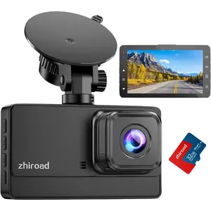 Dash Cam 1080P FHD Front Dash Camera For Cars, Dashcam With 176° Wide Angle, Night Vision, Parking Monitor, Loop Recording, G-Sensor, 32G SD Card, Type C
