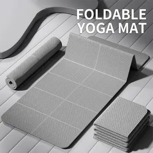 Foldable Yoga Mat, Non-slip Waterproof Yoga Mat, Lightweight Yoga Mat for Yoga, Pilates, Fitness Training, Anti Slip Mat