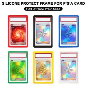 Silicone Bumper Guard Slab Protector Shock Absorption for PSA Graded Cards (1 guard/item)