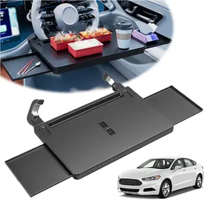 Car Steering Wheel Desk Adjustable Food Table for Car for Eating Food Drink and Writing Laptop Work