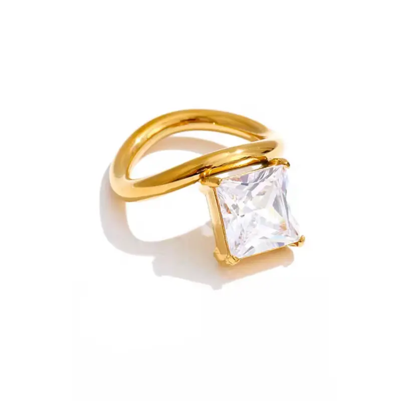 Square te clear ring Stainless Steel Square te clear ring Stainless Steel