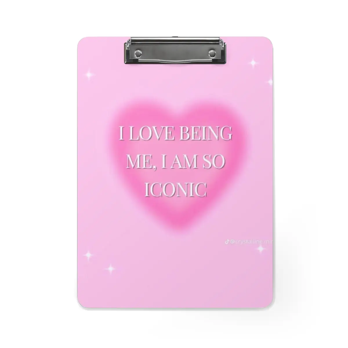 Personalized ICONIC Clipboard with Pull-Out Hook, Fiberboard Base and Optional Two-Sided Design