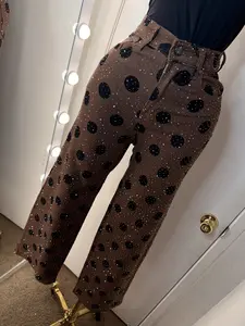 Espresso Dot Glam Jeans