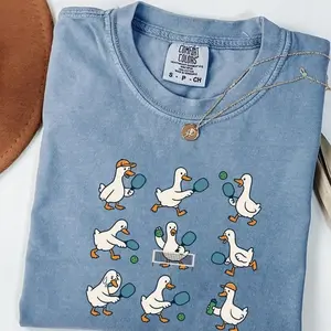 [Sale Up To 50%] Funny Goose Pickleball Shirt Comfort Colors, Funny Pickleball Player Gift, Pickleball Lover Shirt, Cute Goose Graphic Streetwear T-shirt Tee