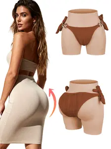 Silicone Butt Lift Shapewear Shorts for Women Tummy Control Sports Pants with Waist 56cm-115cm Fashionable Crossdresser Queen Comfortable Adjustable Fit