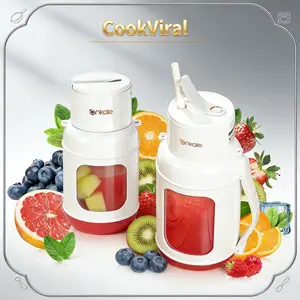 Rechargeable mini blender vegetable Portable Blender Wireless Rechargeable Smoothie Maker,For Fruit Juice Shakes Smoothies,Personal Juicer Cup With Straw For Travel Gym Camping