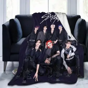 K-POP Stray Throw Blanket for Kids Girls Women Soft Cozy Warm Flannel material  Blankets Couch Bed Sofa Camping Travel Gifts It is an excellent gift for children, family and friends
