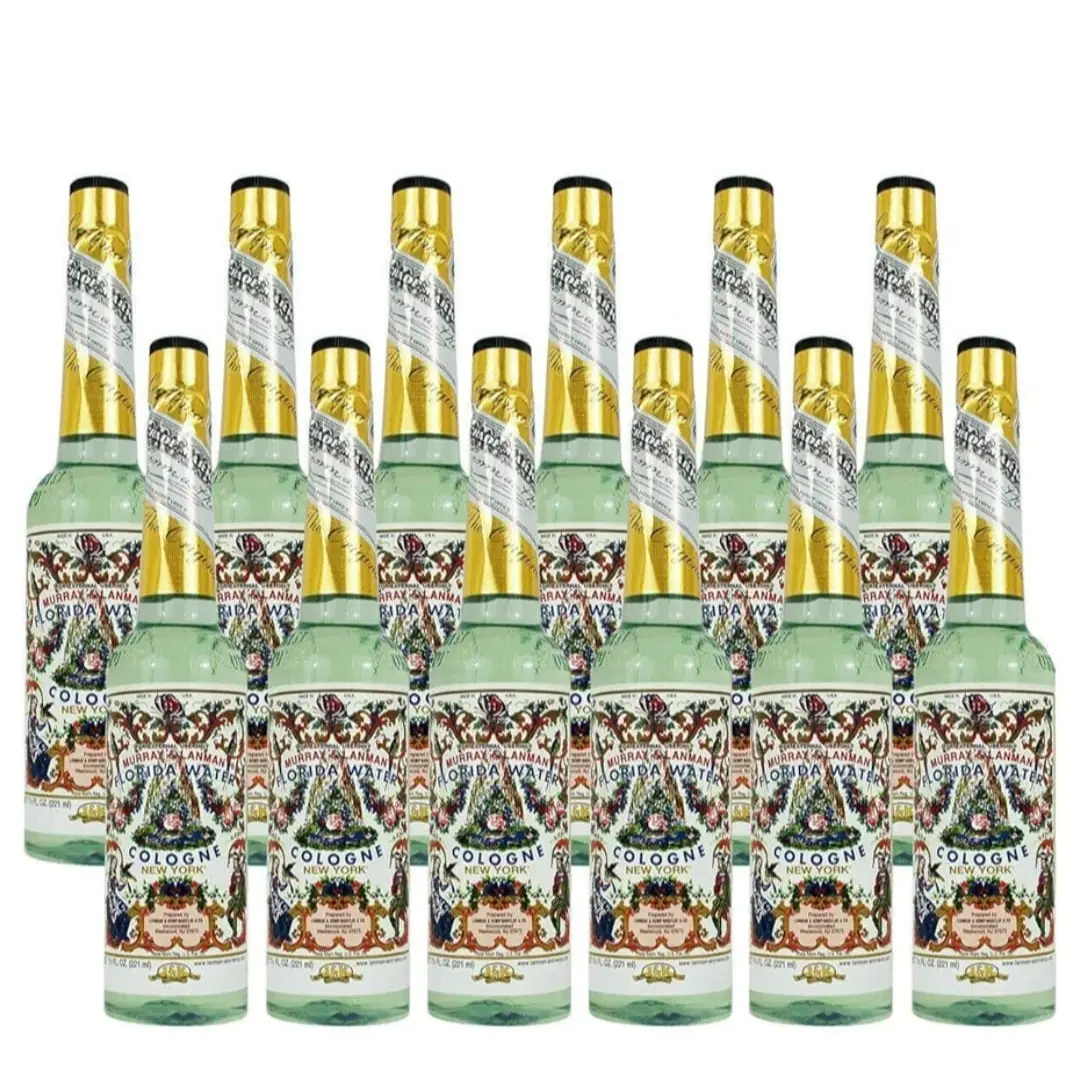 Florida Water Cologne 7.5 oz (221 mL) – Pack of 12 Bottles – Spiritual Cleansing, Aromatherapy & Home Refreshing
