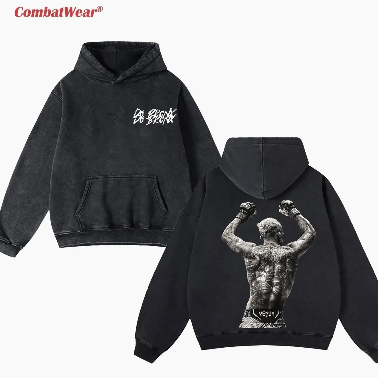 Charles Oliveira Do Bronx Acid Wash Hoodie, Charles Oliveira UFC Vintage Hoodie, UFC MMA Washed Hoodie, Gift for Fighters, Gift for UFC Fans BPR