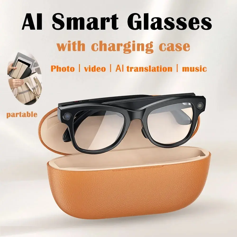 M02 Ai Intelligent Glasses, Polycarbonate Frames, Advanced Ai Technology, Enhanced User Experience, Perfect for Smart Home & Office Use