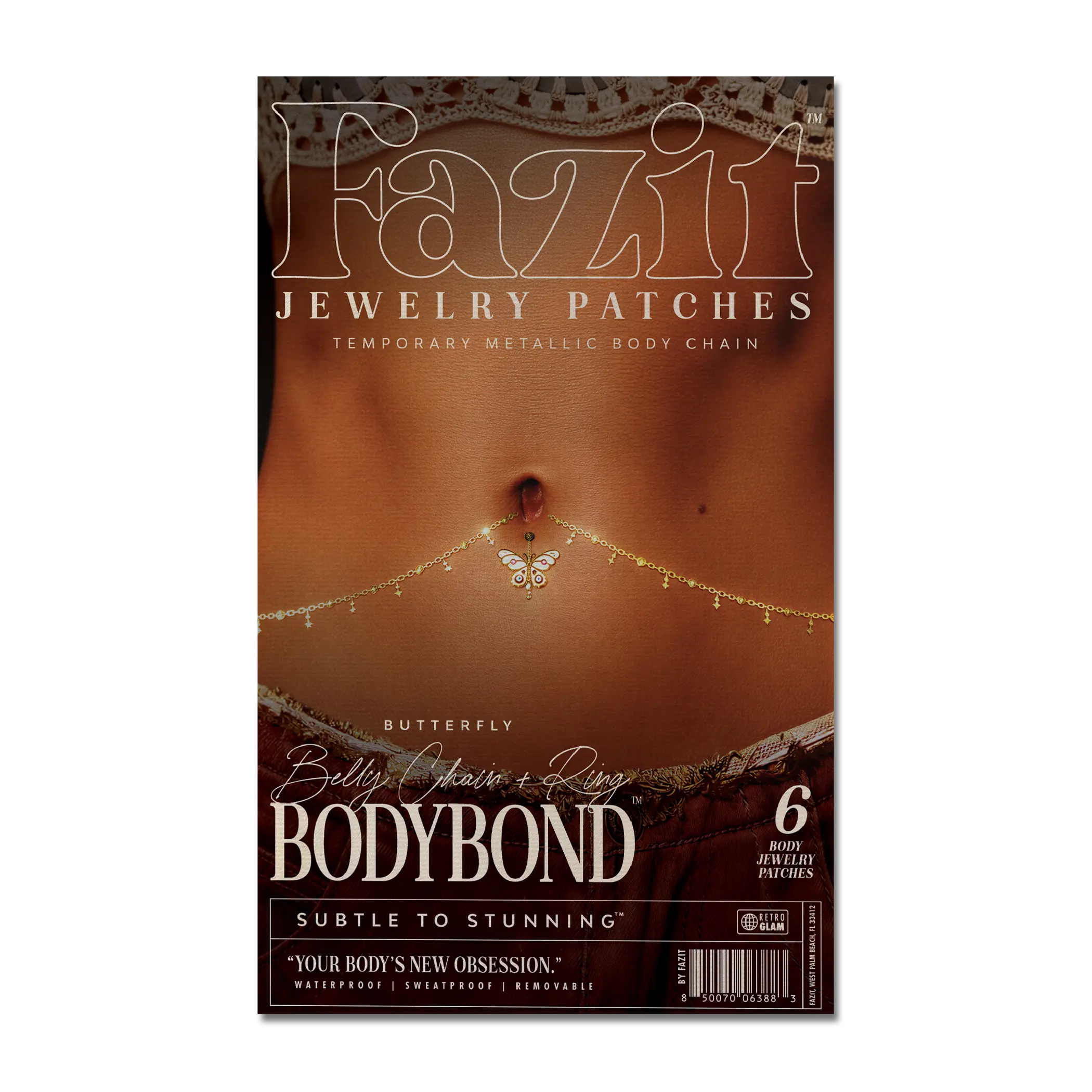Butterfly Belly Chain + Ring Bodybond