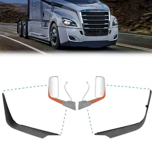 TORQUE Pair of Door Mirror Arm Covers for Freightliner Cascadia 2018+ Left Driver Side RIght Passenger Side (TRM310500BL & TRM310500BR)