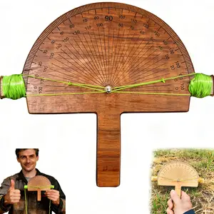 Precision Angle Finder – Handcrafted Birch Wood Degree Tool, Custom Angles Accurate Degree Tool, Engraved Protractor for Accurate Measurements for Welder Carpentry DIY Projects, Builders