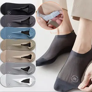 6pairs Ultra-Comfortable Invisible Socks - Lightweight Breathable Mesh, Soft & Stretchy - Machine Washable Solid Colors for Office, Casual & Outdoor Wear - Perfect Gift for Men Women,Cute Socks, Sport Office Socks, Sleek Design, Soft Fabric