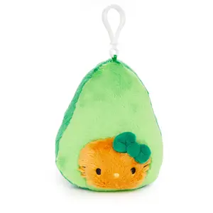 Hello Kitty Avocado Plush Mascot Clip (Fruit & Veggie Series)