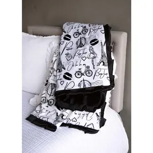 A Day In Paris - Black Blanket