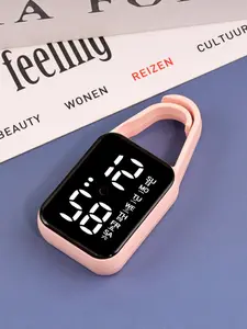 Touch Screen Keychain Mini LED Digital Watch, Student Sports Pendant, Night Light Small Electronic Clock, Portable Accessory, Keychain Accessories, Key Chain For Car Keys, Keychain For Purse