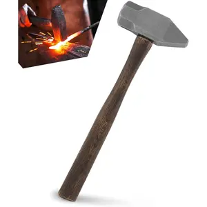 4LB Handmade Forge Hammer for Farrier, Knife Maker, Blacksmith Forging Tool