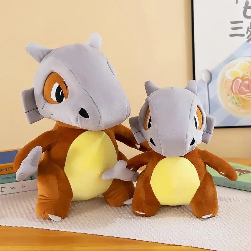 Kawaii Pokemon Anime Peripherals Cubone Cartoon Plush Doll Girl On Bed Large Pillow Gifts To Your Girlfriend Birthday Gift