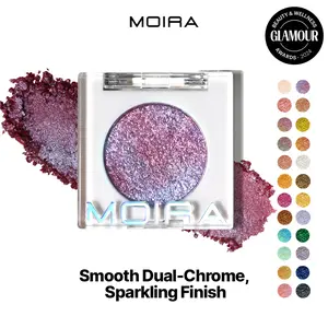 Moira | Chroma Light Eye Shadow | High-Pigment Foiled Finish, Creamy Blendable, Long-Lasting Single Shadow, Shade, 100% Vegan, Microfine Shimmer (013, Renegade)