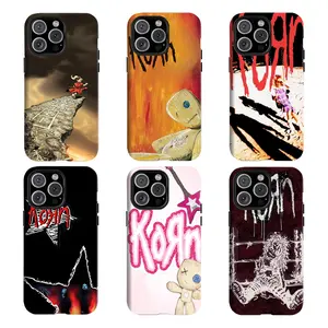 Y-2000s Nu Metal K0Rnn Phone Case | Y2K Emo Rock Shockproof Case,Having good protective properties,for iPhone 16 15 14 13 12 11 17Pro Max,for Samsung S25 S24 S23 S22 Ultra,Protective Cover,give her/him a gift for Christmas and Th