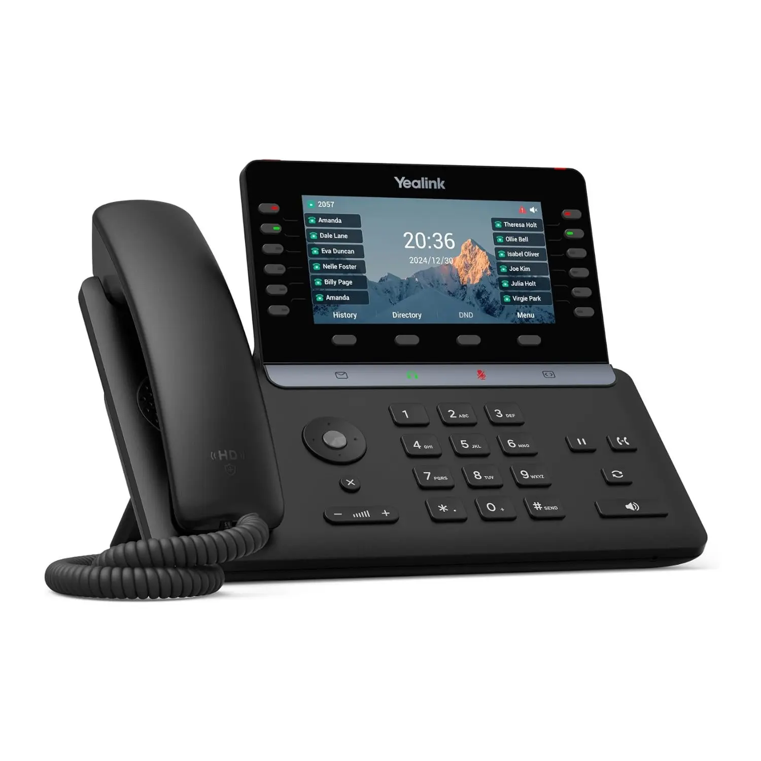 Yealink SIP-T85W Wi-Fi IP Phone with PoE & 16 SIP Accounts (Power Adapter Not Included)