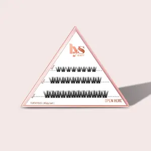 Uplifted Pre-Glued Lash Clusters