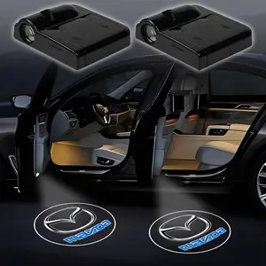 2PC Led Car Door Welcome Light Logo Shadow Projector Laser Lamp For Mazda 6 2 3 CX50 CX60 BT-50 CX5 CX30 MX-5 CX3 CX8 Atenza CX80 CX70 Led Step Lights