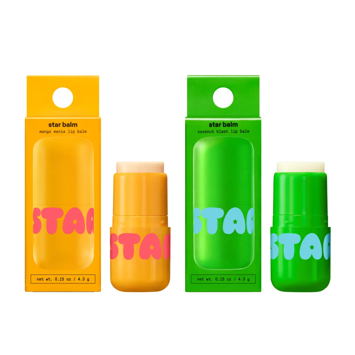 Starface Star Balm Bundle, Mango Mania + Coconut Blast