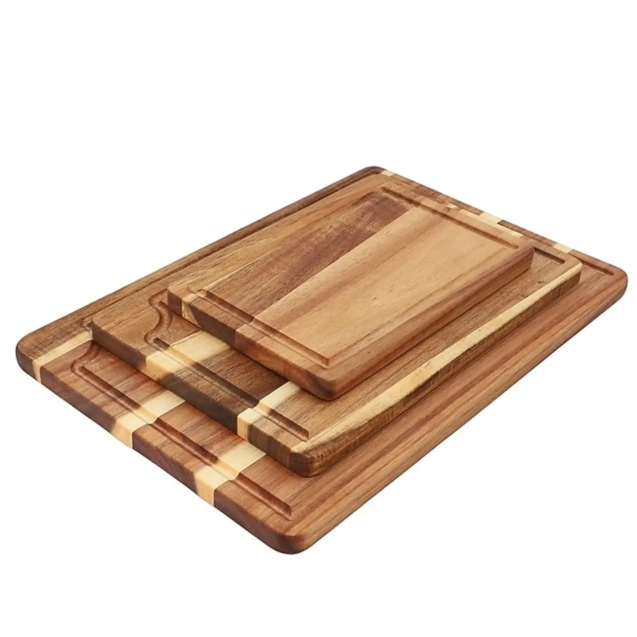 MegaChef Acacia Wood Cutting Board Set