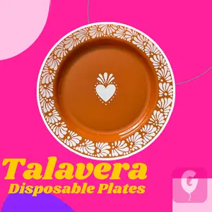 10.25" Talavera Disposable Premium Plates