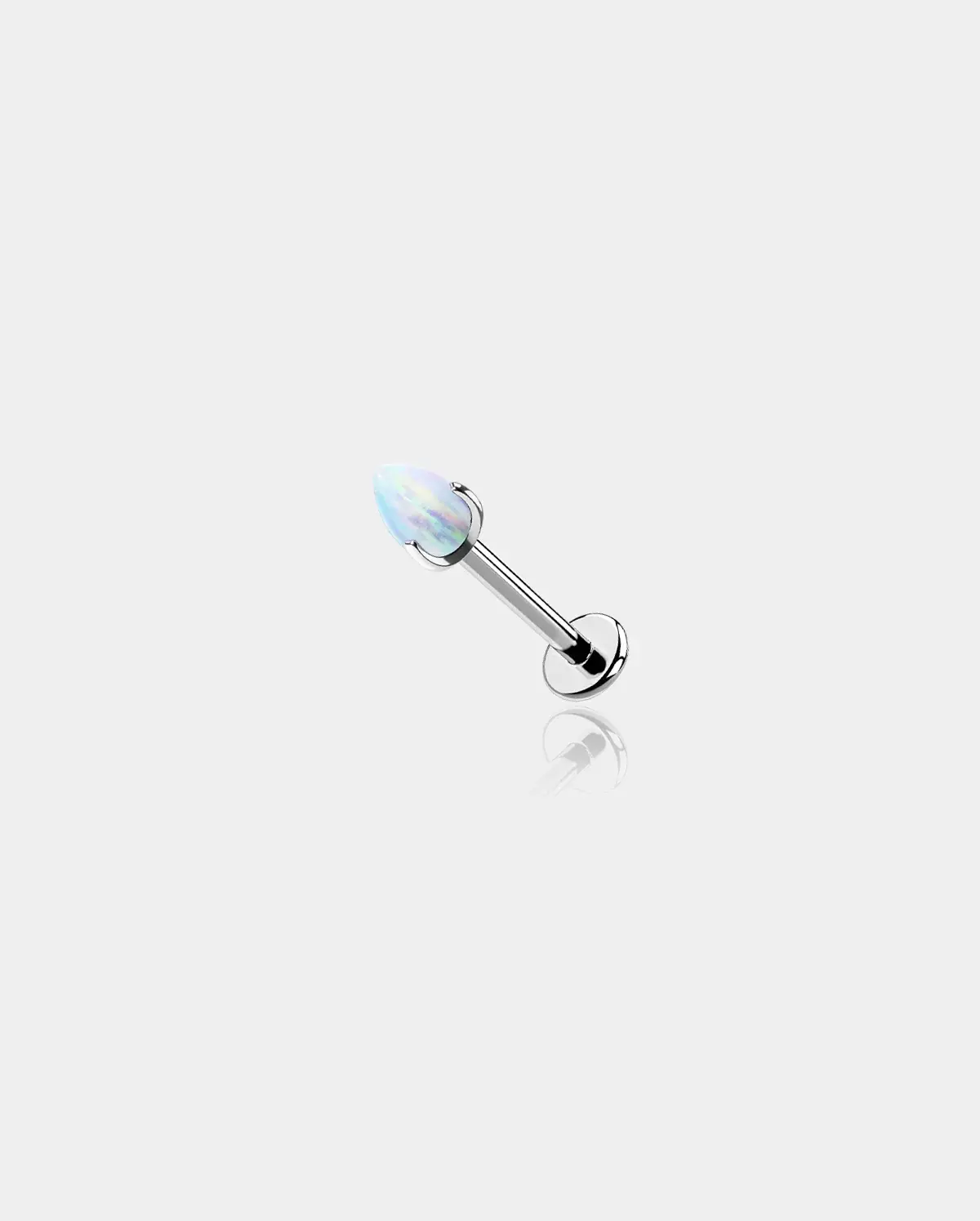 Opal Internally Threaded Titanium Labret Stud