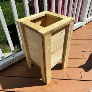 Rustic cedar planter
