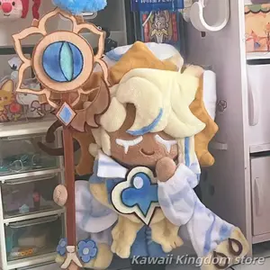 2026 new Cookie Run: Kingdom Pure Vanilla Cookie Anime Cartoon Figure Idol Plushies Pillows Pillow Mascot Student Fans Gift 20cm