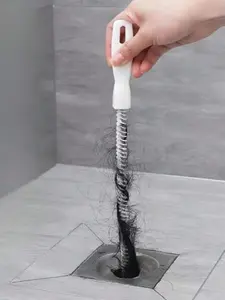 Drain Cleaning Tool, Including A Flexible Drain Cleaner And Brush, Removes Hair Blockages From Sinks, Showers, And Bathtubs. Effectively Catches Hair And Cleans Drains, Kitchen And Bathroom Home Décor, Fall Decorating, And Back-To-School Season.