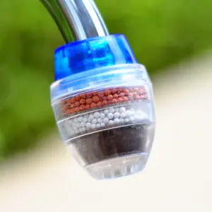 1PCS/2PCS Kitchen faucet activated carbon filter Faucet Mount Filters, Faucet Water Purifier, Five-Layer Filter Activated Carbon Filter Suitable for faucets