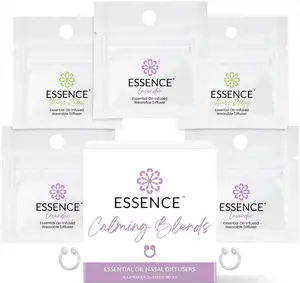 Essence Calming Blends 5 Pack Bundle Essential Oil Nasal Diffusers - includes 3x Lavender 2x Stress Relief for on the go Aromatherapy