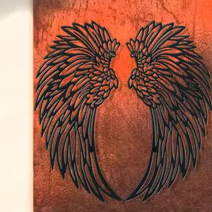 Angel Wing Design Hanging Decor, 1 Count Modern Wall Art Decor, Wall Hanging Decor for Home Living Room Bedroom, Home Decor, Ornaments