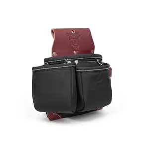 Oxylights B8017DB Black 3-Tool Pockets Heavy-Duty Tool Bag Organizer, Storage Pouch