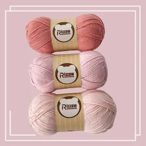 3pcs 100% Acrylic Yarn Set, Morandi Color Combination, Perfect for Beginners DIY Crochet Summer Clothes, Handbags, Rugs, Knitting Supplies