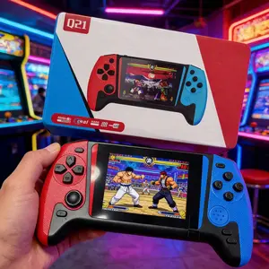 Brand new handheld gaming console with a retro large screen design, smooth joystick buttons, supports over 500 games, 3.5-inch screen, 1080P display, suitable for nostalgic players, home use, and sharing with friends Video game console
