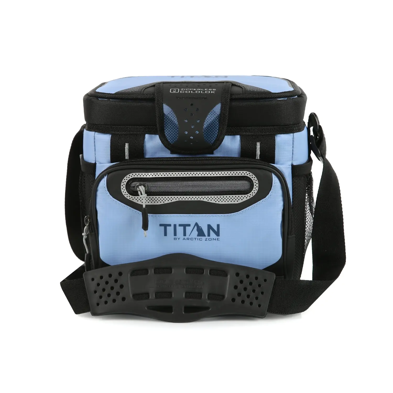 Titan by Arctic Zone 9 Can Zipperless Soft Cooler, 6 Quart, Rainwash Blue Titan by Arctic Zone 9 Can Zipperless Soft Cooler, 6 Quart, Rainwash Blue