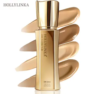 Hollylinka Turn Up The Base Full Beat Liquid Foundation - Full Coverage, Soft Matte, Longwear, Waterproof, Sweat-Proof, Silicone-Free Blurring Foundation