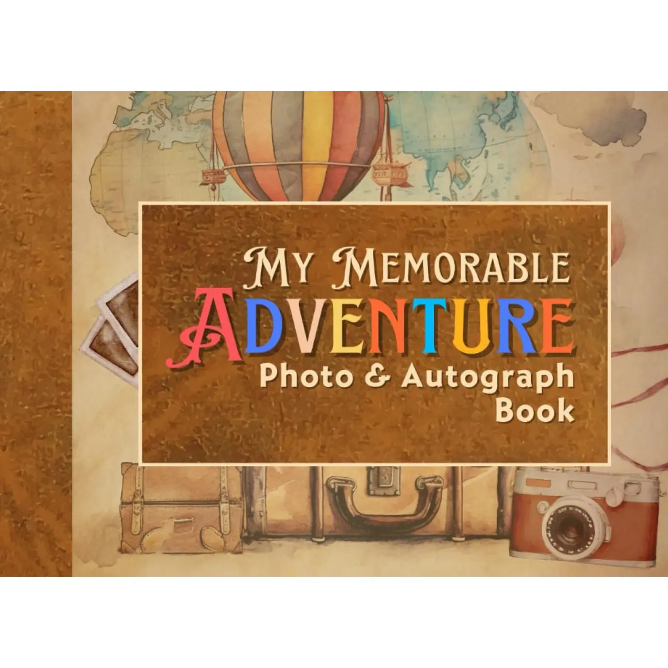 Photo and Autograph Book: My Memorable Adventure - A Fun Kids' Scrapbook for Boys & Girls. Collect Signatures & Pictures from Theme Park Characters ... with a Vintage Cover, Perfect Travel Gift.