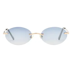 Foster Grant® Coupled Up Sunglasses Love Island Collection Oval Metal Frame 100% UVA-UVB Protection Scratch Resistant Lenses