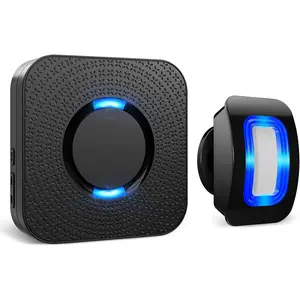 Wireless Motion Sensor LED Light - Motion Detector Alarm Chimes Door Sensor with 500 FT Range Security Alert Monitor System for Home, Business, Store, Office, School