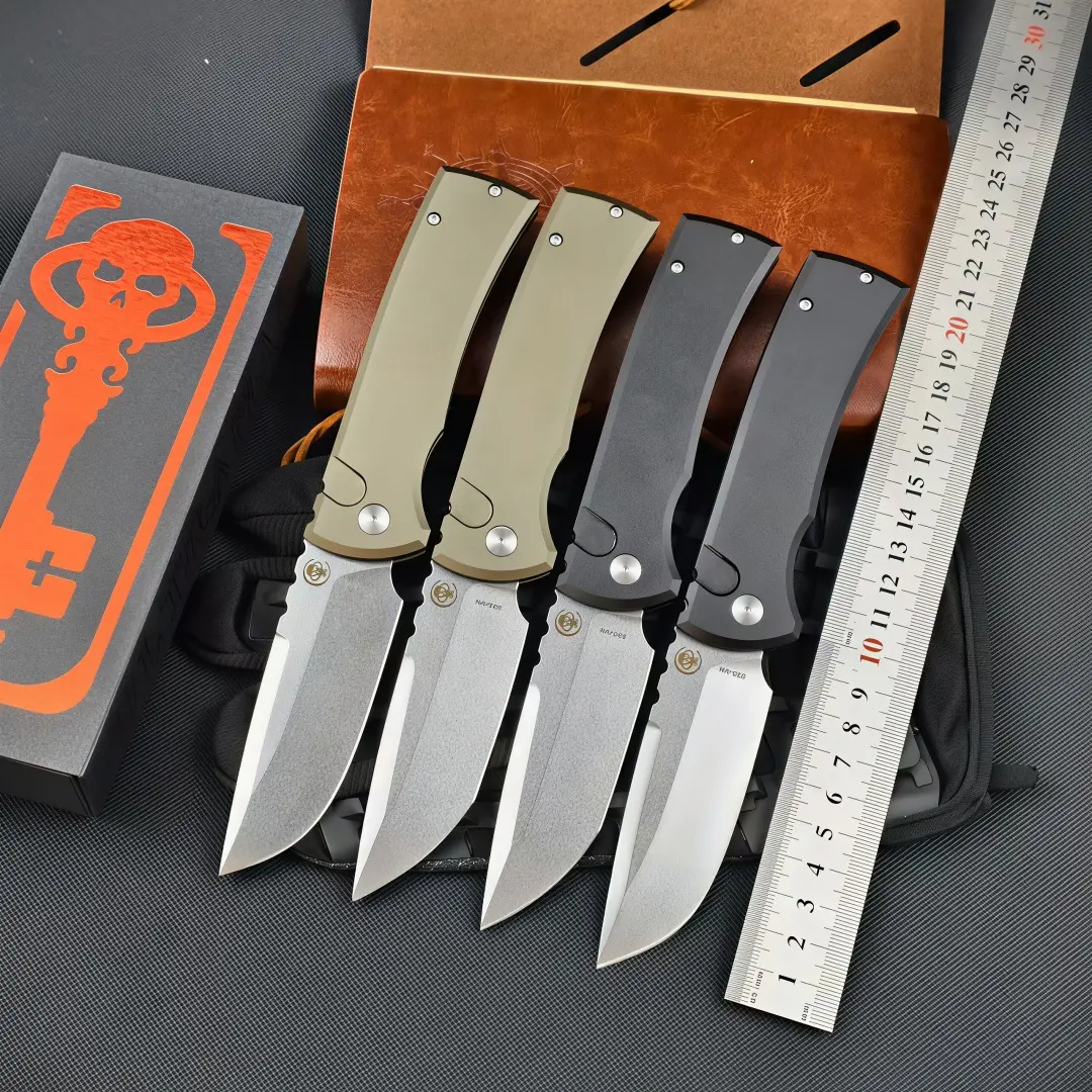 Tactical Folding Knife with S35-VN Steel Blade, Aluminum Alloy Handle & Titanium Clip, Portable Multipurpose Pocket Tool for Outdoor Camping & EDC Survival, Tactical Knives, Portable Multipurpose Knives