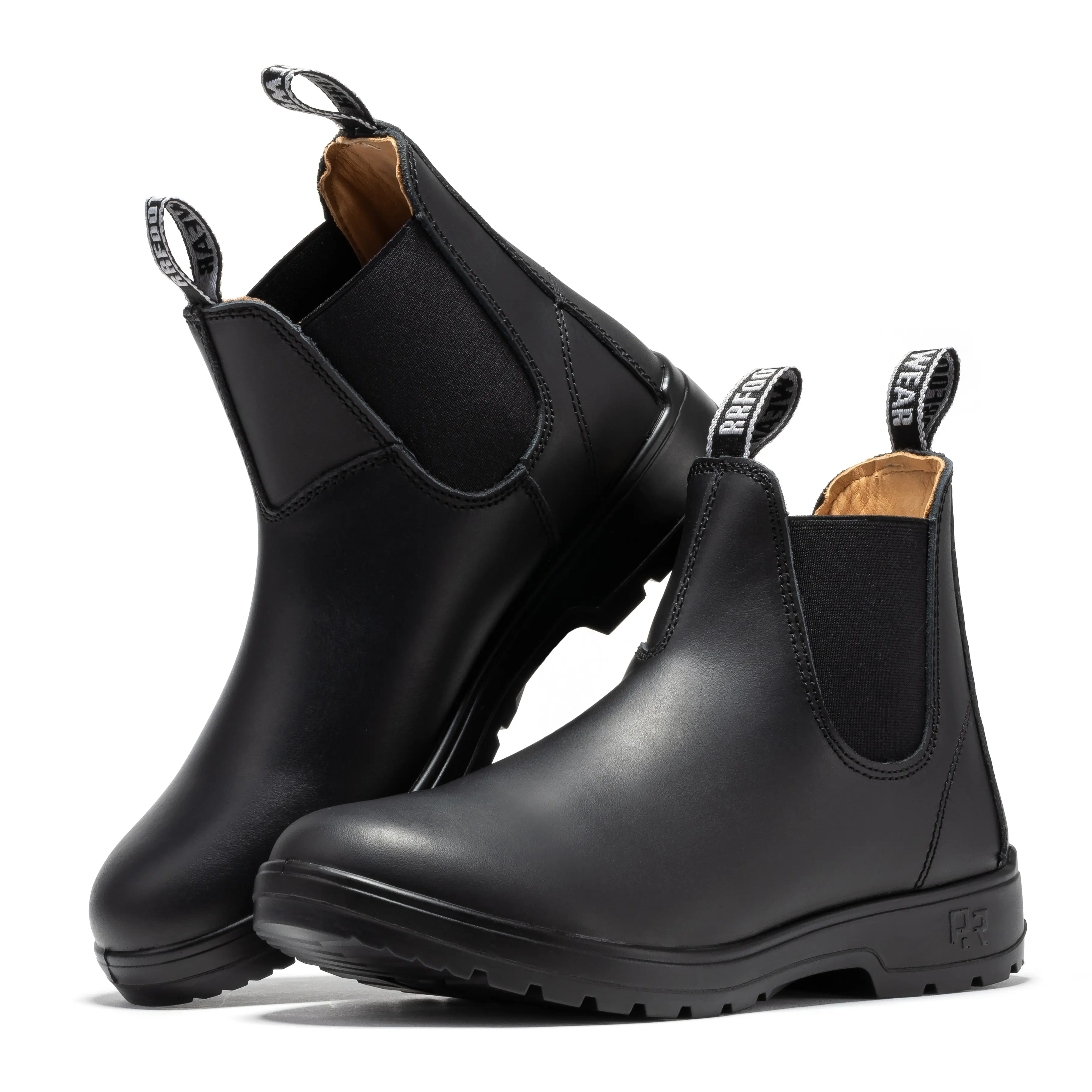 ROCKROOSTER Classic Chelsea Boots for Men, Soft toe, 6 Inch Slip-on Work Boots, EH Rated Waterproof Men's Boots AD120BK/AD120WT/AD120BR